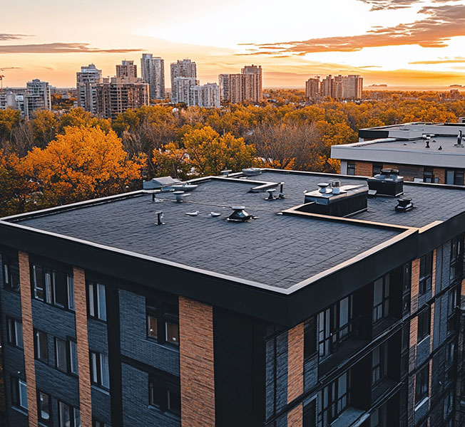 Bituminous flat roof waterproofing is often preferred because of the results it produces