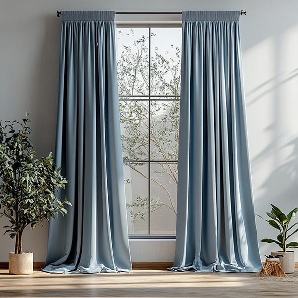 Budget-friendly curtain divider