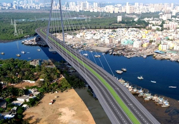 Madh – Versova Bridge’s rendering – via MCGM / BMC