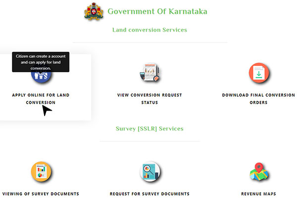 Homepage of government of karnataka land