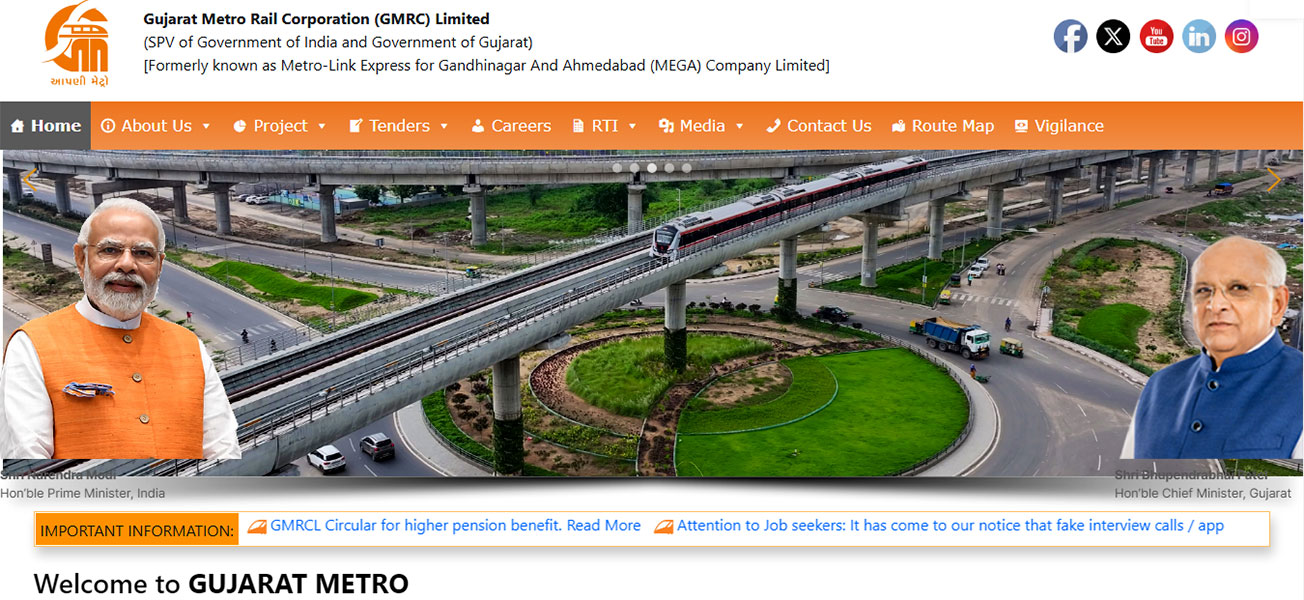 Ahmedabad Metro Rail Inauguration( Source: Gujarat Metro Rails official website