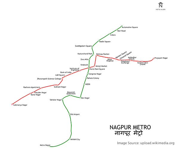 Find Out All About Nagpur Metro, Map, Timings, Route and its Impact on ...