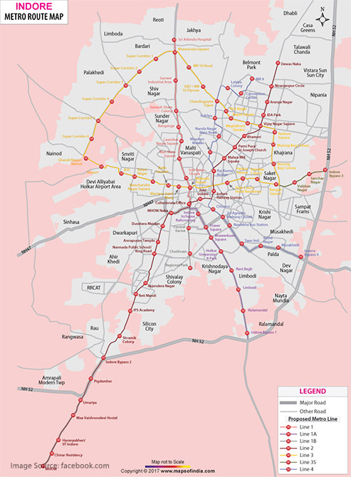 Find Out All About Indore Metro, Map, Timings, Route and its Impact on ...