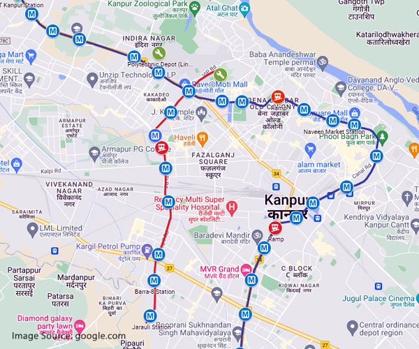 Kanpur Metro Map 