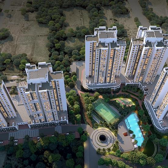 Godrej Nurture - Aerial View