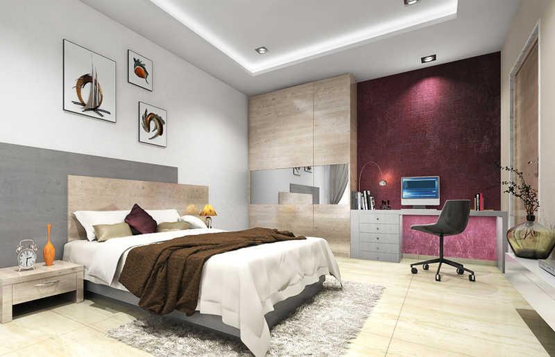 Vertical Alcinia - Bedroom