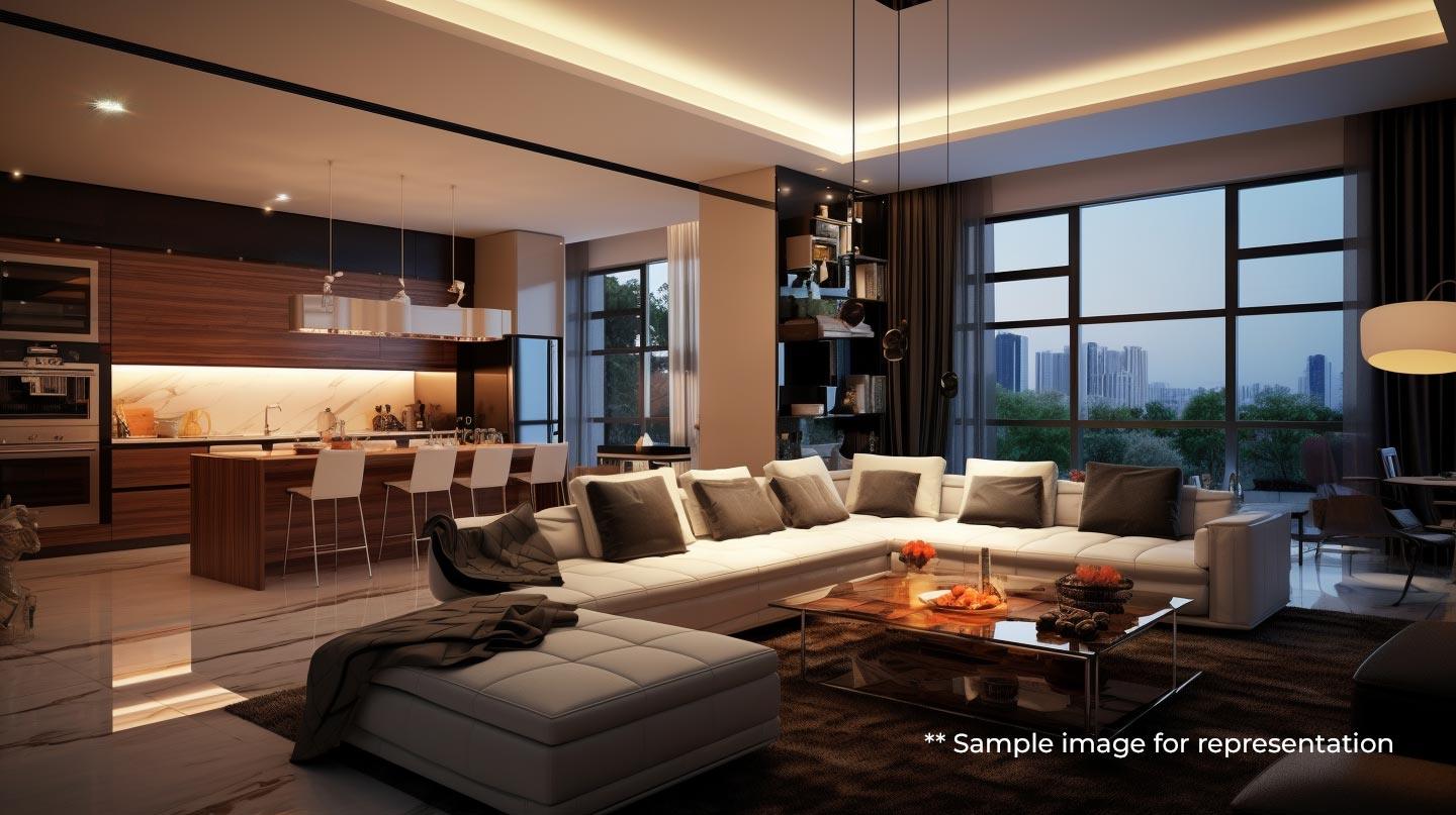 572 sq ft 1 BHK Floor Plan Image - Dream Home Sai Park Available
